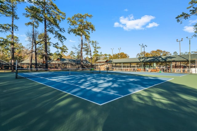 view of tennis court