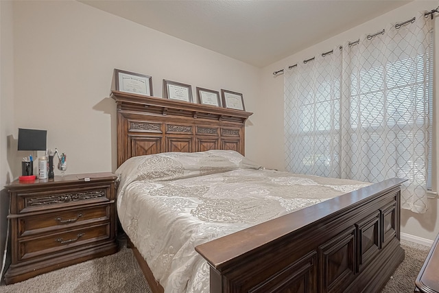 bedroom with carpet flooring