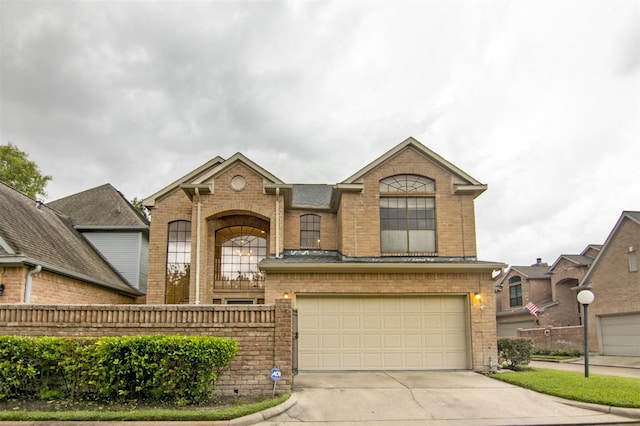 view of front of house featuring a garage