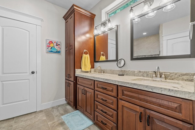 bathroom featuring vanity