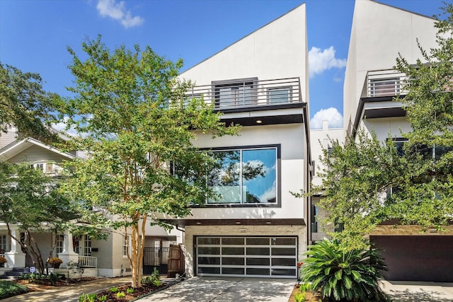 modern home with a garage