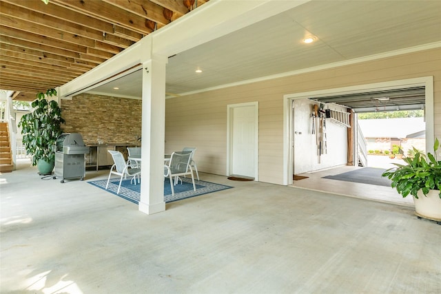 view of patio / terrace with grilling area