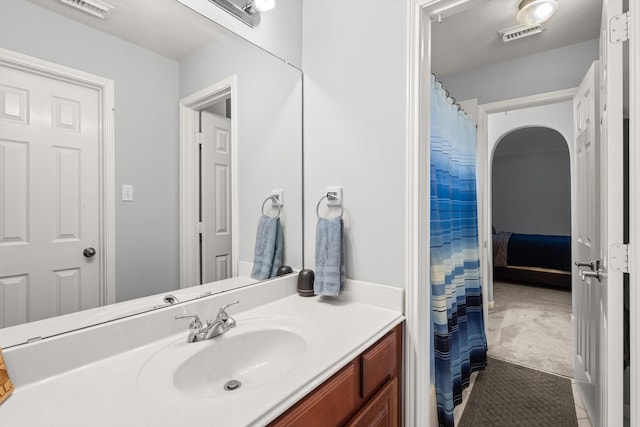 bathroom with vanity