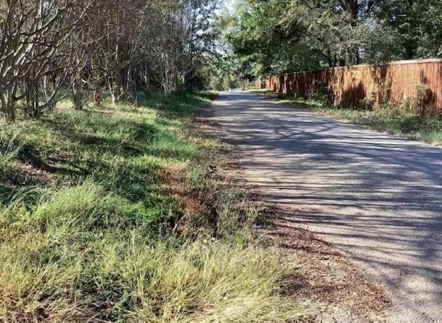 view of road