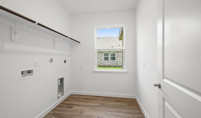 laundry room featuring gas dryer hookup, washer hookup, plenty of natural light, and hookup for an electric dryer