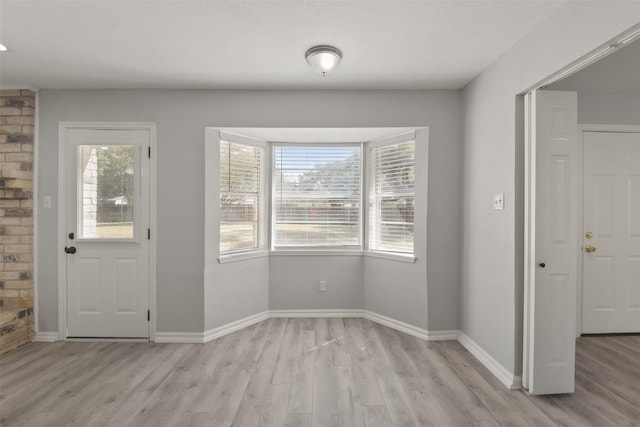 entrance foyer featuring light hardwood / wood-style flooring