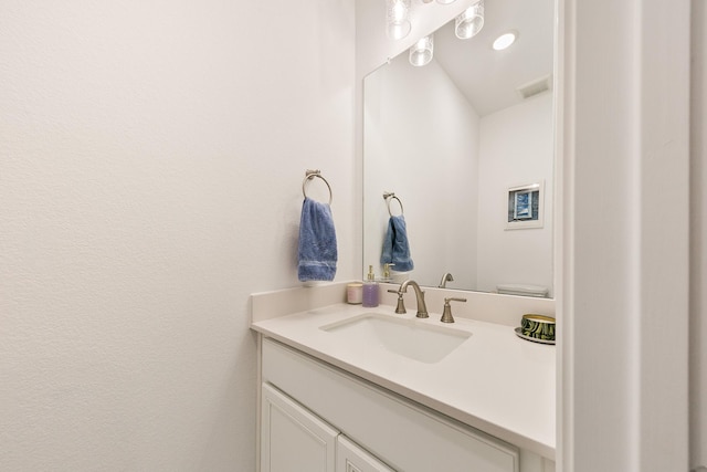 bathroom featuring vanity