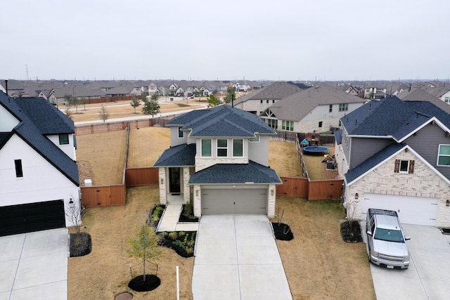 birds eye view of property