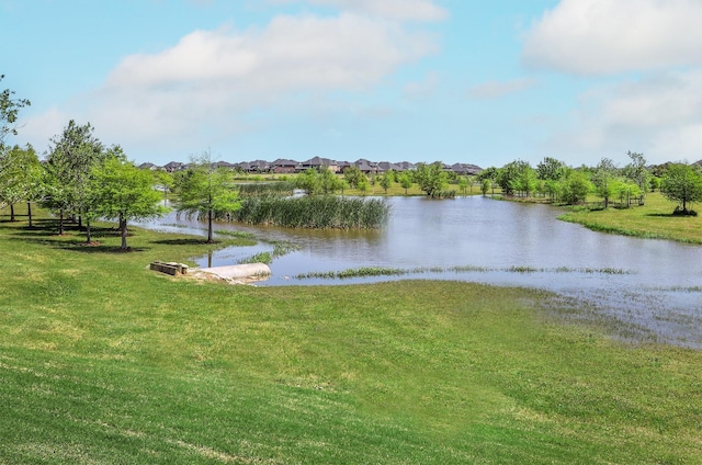 view of water feature featuring a residential view