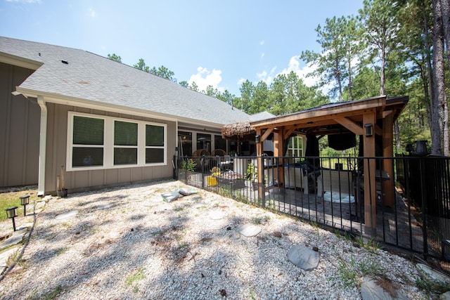 back of property featuring a patio area