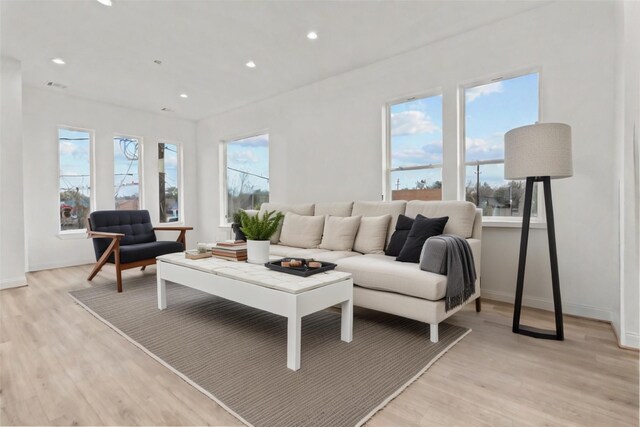 6350 Culberson St, Houston, TX 77021 - living room with light hardwood / wood-style floors