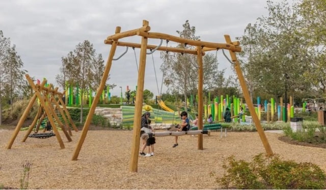 view of jungle gym