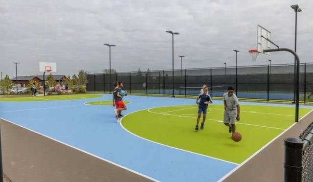 view of basketball court