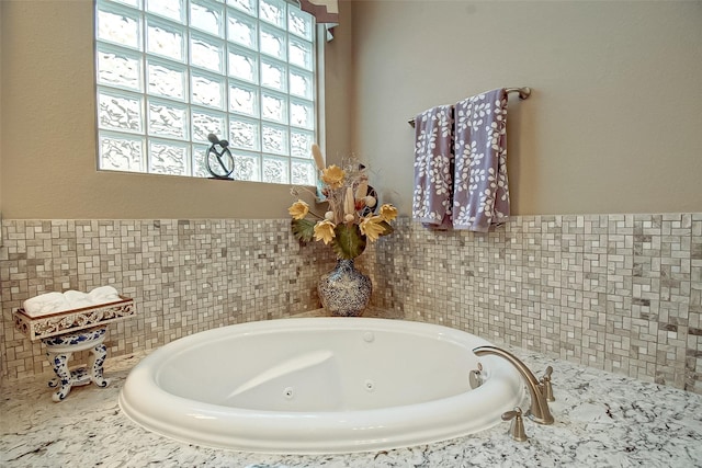 bathroom featuring a bathing tub