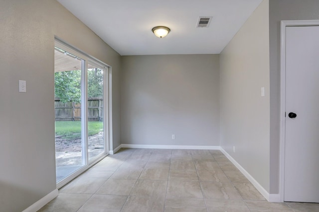 view of tiled empty room