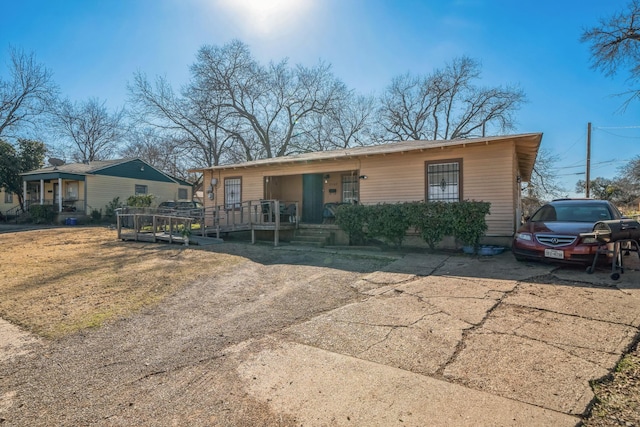 view of front of home