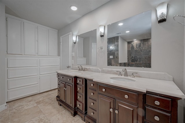 bathroom with vanity