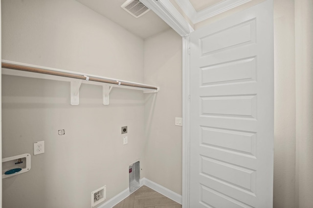 5613 Iris Harvest Ln, Houston, TX 77091 - washroom featuring electric dryer hookup, hookup for a washing machine, and baseboards
