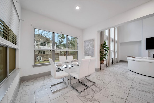 view of dining room