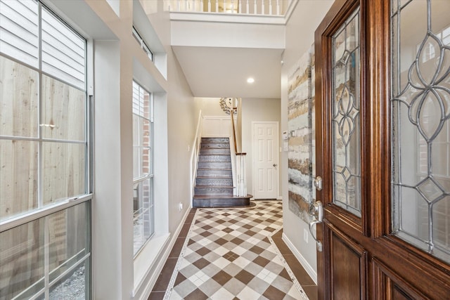 foyer with a wealth of natural light