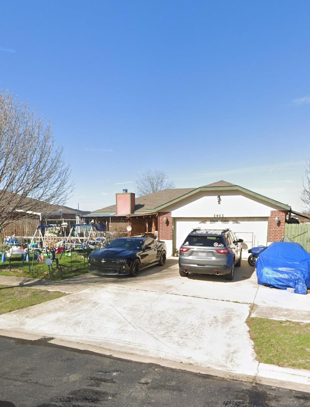 ranch-style house with a garage