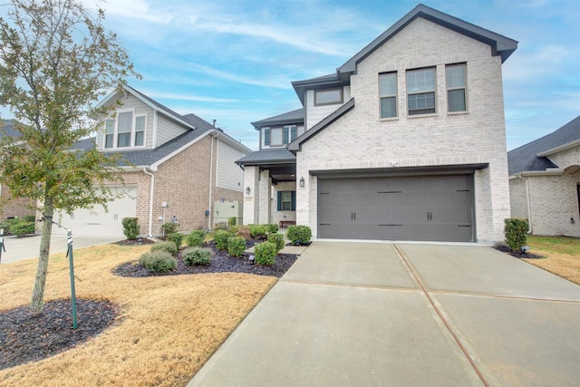 view of front of house featuring a garage