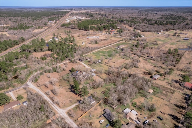 13 Merlin Spur, Huntsville, TX 77320 - birds eye view of property featuring a rural view