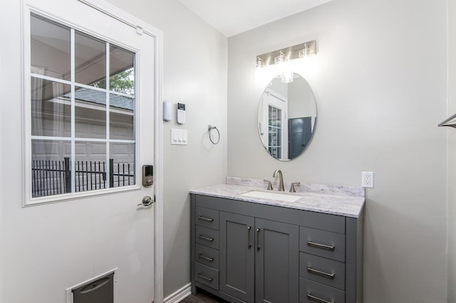 bathroom featuring vanity