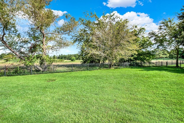 view of yard featuring a rural view