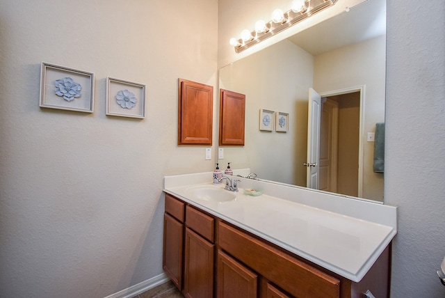 bathroom featuring vanity