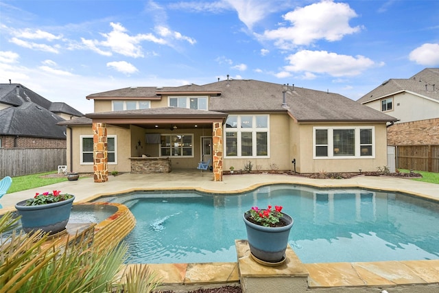 view of pool with a patio