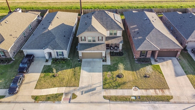 birds eye view of property featuring a residential view