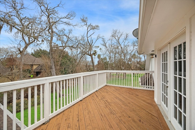 view of deck