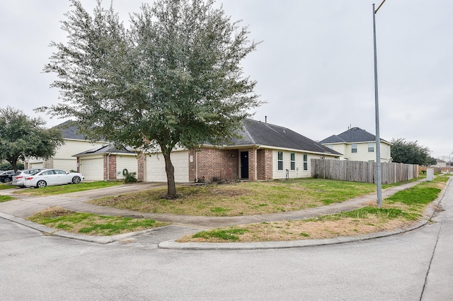 ranch-style house with a garage