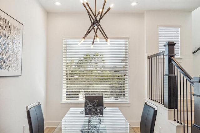 dining room featuring light wood-type flooring