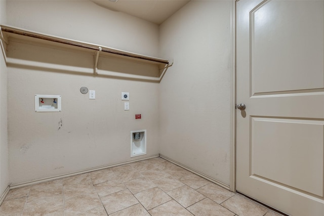 laundry area with washer hookup, hookup for an electric dryer, and gas dryer hookup