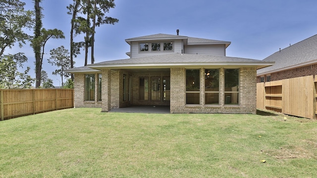 539 Oakview Bend Dr, Montgomery, TX 77316 - back of property featuring brick siding and a patio area