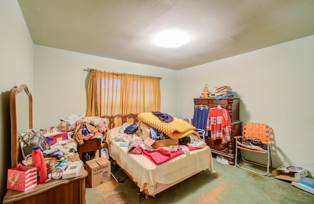 bedroom featuring carpet