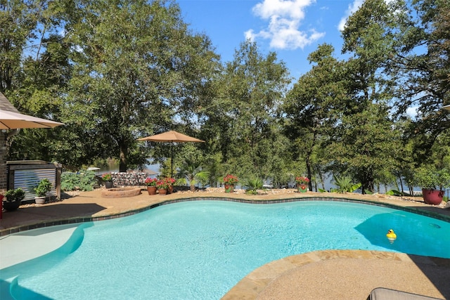 view of swimming pool