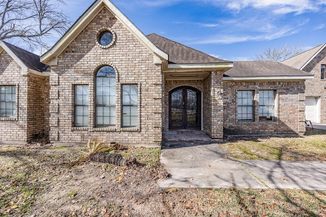 view of front of home with french doors