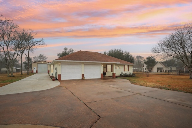 view of ranch-style house