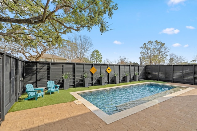 view of pool with a patio