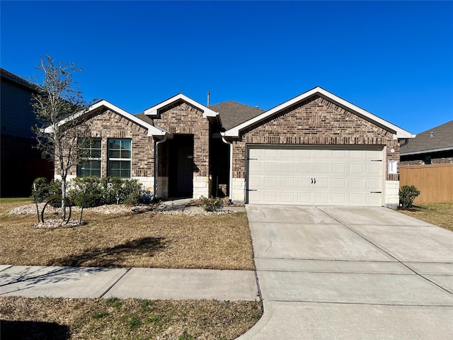 ranch-style house featuring a garage