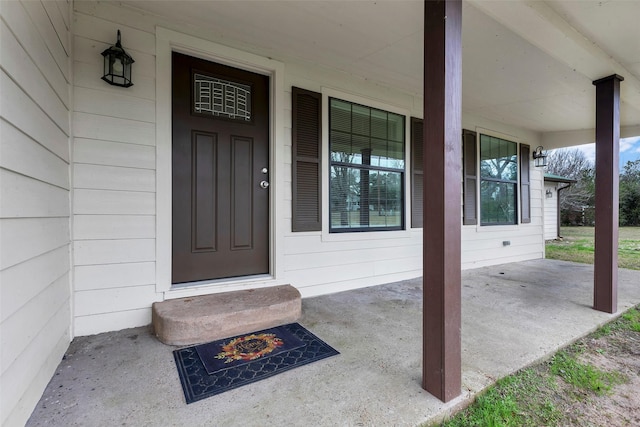 view of entrance to property