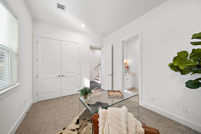 845 Elkhart St Unit B, Houston, TX 77091 - carpeted office with baseboards and recessed lighting