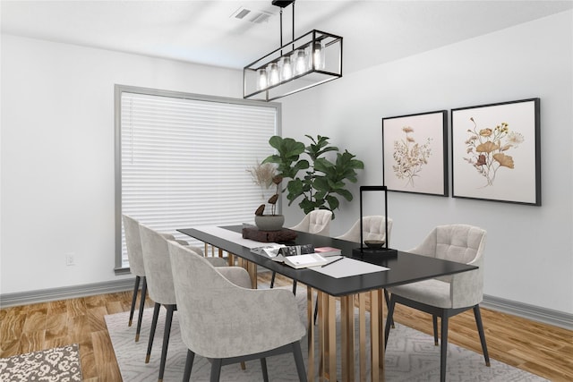 dining room featuring hardwood / wood-style floors