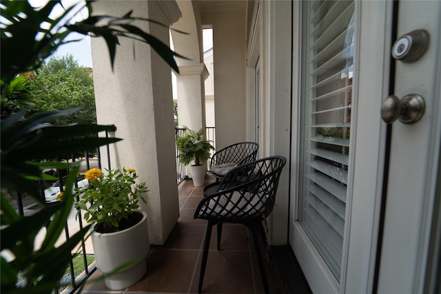 view of balcony