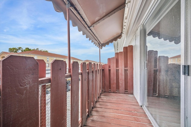 view of balcony