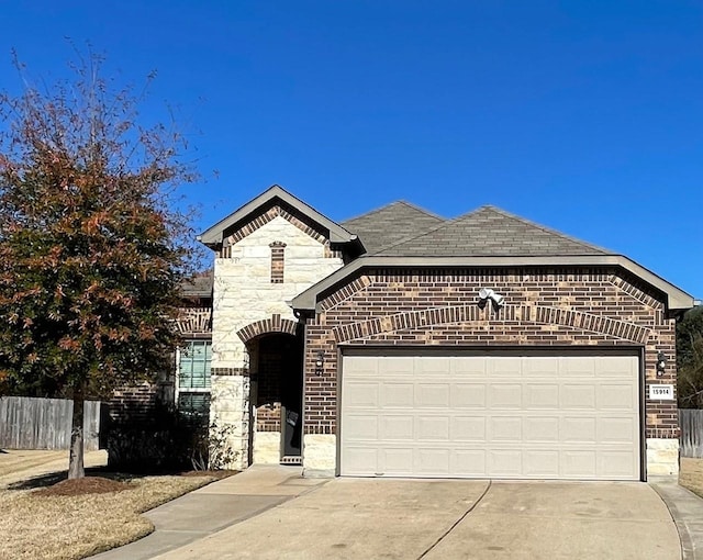 view of front of house featuring a garage