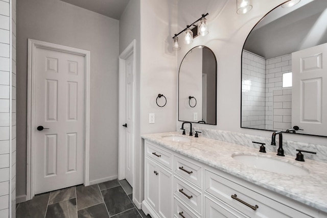 bathroom with vanity